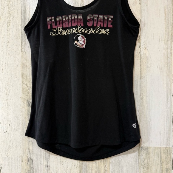 Florida State Seminoles Black Tank Top With Cut Out X Back - Picture 5 of 12